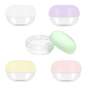 5 Pcs 10ml Small Travel Containers – Convenient Travel Jars for Creams, Travel Lotion Container, Travel Makeup Containers Essential Compact Size for Traveling
