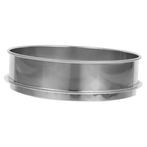 FUTUREORYY Cedazo De Suelo De Acero Inoxidable 20 Cm Malla De 6 Mm para Jardinería Exterior, Cedazo para Tierra, Arena y Piedras, Herramienta Manual Resistente para Compost y Jardín