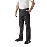 ROBUR - Pantalones de Cocina - TIMEO - Negro (T36)
