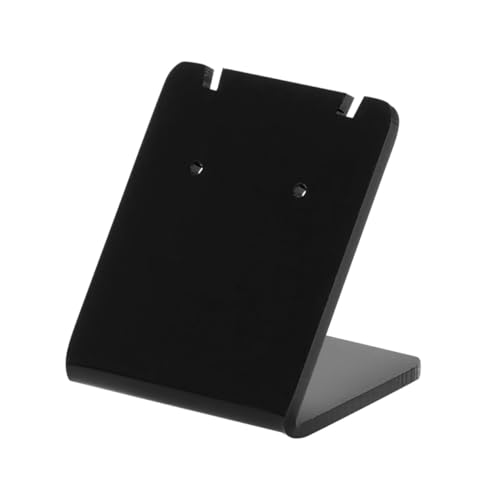 WATIIFUFU 10 Pezzi Espositori per Orecchini in Acrilico Nero Supporto Gioielli Stabile e Pratico per Collane e Bracciali Organizer Compatto per Accessori
