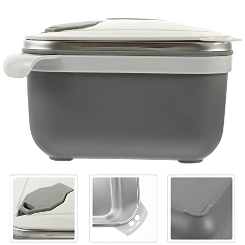 CALLARON Lancheira Térmica Bento Recipiente De Almoço De Aço Inoxidável Tigela De Macarrão Caixa De