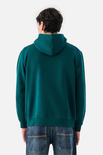 Image of SNITCH Men Casual Hoodie Jacket | Regular Fit Hooded Neckline Full Sleeve with Retro Cassette Print | Cotton Blend Fleece Fabric for Winter