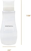 Vista 3 de ZEESOON Dispensador de botellas de condimentos de plástico para salsa de tomate y mayonesa, mostaza (blanco) 12.8 onzas