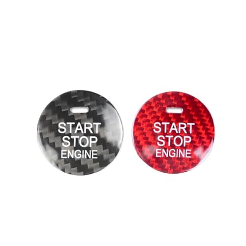 Bouton démarrage Mazda MX5 cache autocollant alu rouge protecteur - 2
