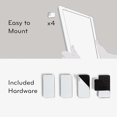 U Brands Magnetic Dry Erase Board, 36x28 cm, Moderner Weißer Rahmen, Inklusive Marker und Magnet