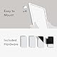 U Brands Magnetic Dry Erase Board, 36x28 cm, Moderner Weißer Rahmen, Inklusive Marker und Magnet