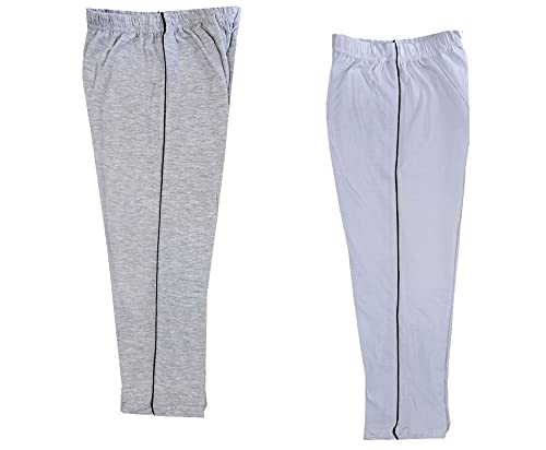Image of indi weaves Girls Cotton Solid Capri 3 /4th Leggings (Pack of 2)