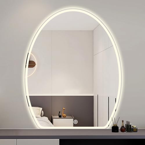 Grand miroir de salle de bain à LED pour une ambiance spa moderne