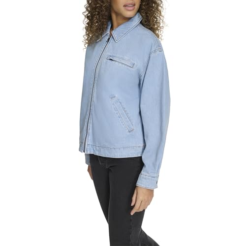 Image of Levi's Women's Zip Up Utility Jacket with Collar
