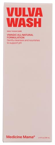 Vmagic Gentle Feminine Wash by Medicine Mamas Apothecary pH Balanced to Cleanse and Rejuvenate Intimate Skin with Chamomile Collagen Vitamin E and Sage Hormone Free 8 oz