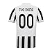 MAESTRI DEL CALCIO Maglia Home Juv JUVENTU BIANCONERA Ufficiale Originale Gara Bambino Personalizzabile 2021 (Vlahovic, Dybala, Chiesa, DE LIGT)