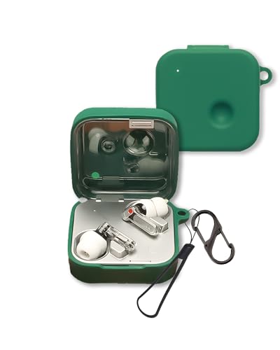 Étui pour Nothing Ear (3) 2025 protection silicone premium au fini mat vert foncé