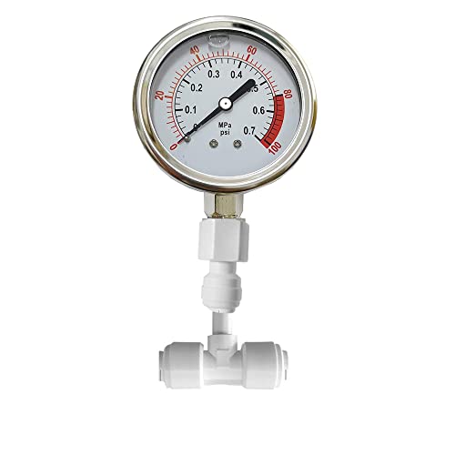 Water Pressure Gauge for RO System (0-100psi)