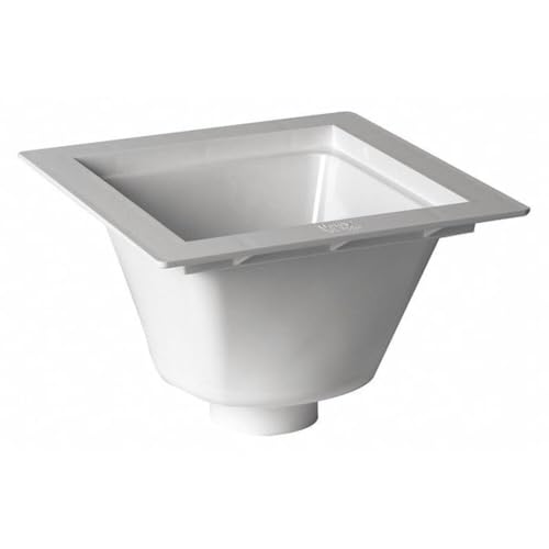 Oatey 42721 Floor-Mounted Utility Sink with 3 in. Socket White Small