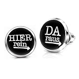 Soul Cats 1 Paar coole Ohrstecker 'HIER rein   DA raus'