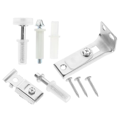 Kit de Herrajes para Puerta Bifold Aleación de Aluminio Riel Deslizante Repuesto | Pivotes Inferiores, Parte de Repuesto para Clóset, Acabado Plateado, Operación Suave, Diseño Robusto para Hogares y Centros Comerciales miniatura 1