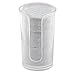 InterDesign Clarity Cosmetics Make Up Cotton Pads Dispenser, Clear