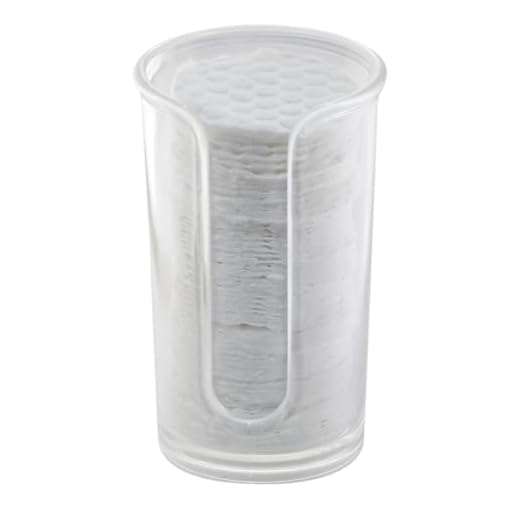 iDesign 38610EU Clarity bomullsdispenser, genomskinlig