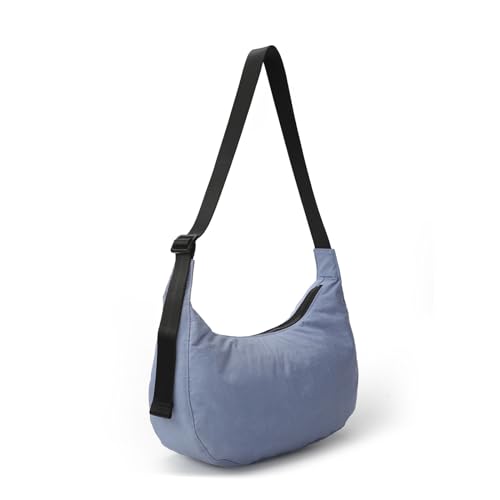 Image of Medium Nylon Crossbody Crescent Bag: Slouchy Style Shoulder Casual with Adjustable Strap