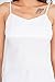 Handmade Women's Black Cotton Camisole Top with Hand Kantha Embroidery on Neckline & Straps Sleeveless Summer Tank Top Black & White (XXS, White)
