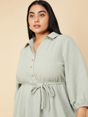 Image of Max Plus Size Women Solid Tunic