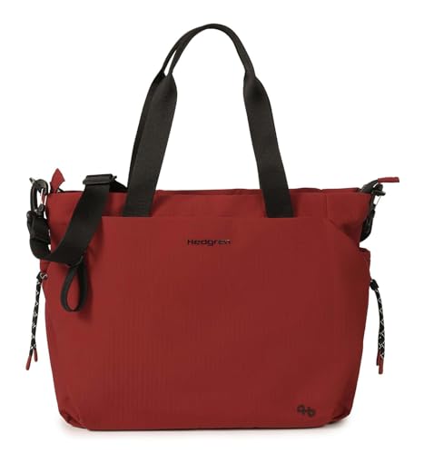 Satoshi Tote Bag 14" Dahlia Red rouge avec compartiment PC et zips sécurisés