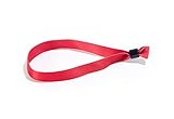 Cloth Event Wristbands - Secure and Stylish Admission Band for Events by myZone Printing (red, 100)