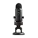 Blue Microphone Yeti USB Microphone (Blackout) Bundle with Studio Pop Filter and 4-Port USB 3.0 Hub Bundle- Blue Yeti Mic is ideal for Recording, Computer Gaming, Streaming, and Podcasts (3 Items)