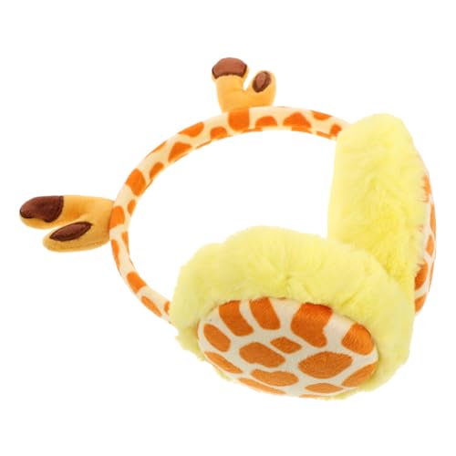 Didiseaon Cartoon Giraffe Kids Ear Covers Warm Earmuffs for Winter Ear Warmers Headband Faux Fur