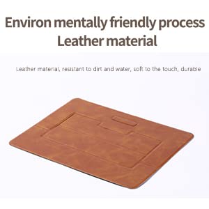 Foldable Cell Phone Stand, Leather Iphone Holder For Desk, Portable Cellphone Stand Desktop For All Mobile Phone, Tablet-Brown/1 Pack #TOP5