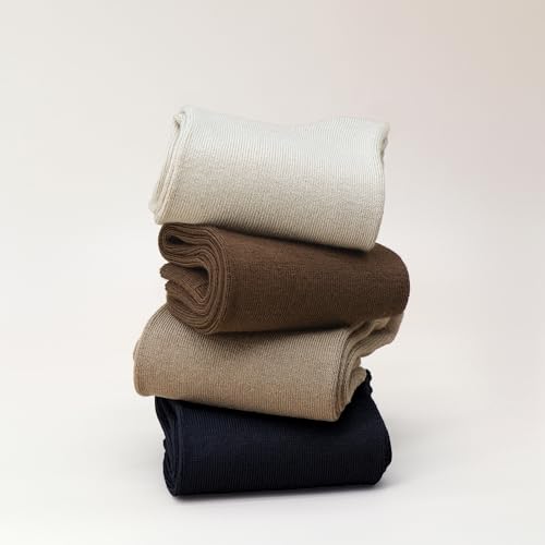 Image of Womens Viscose Bamboo Crew Socks Thin Casual Ultra Soft Colorful Above Ankle Socks Breathable Comfortable 3 /6 Pairs