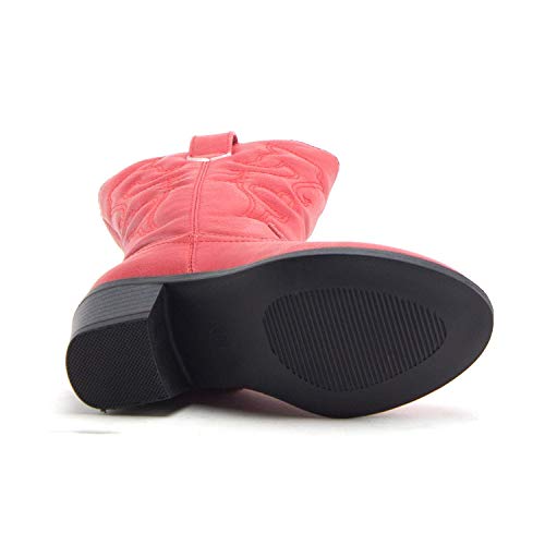 Jazamé Little Kids' Girls Cowboy Boots - Tall Stitched Western Toddler Cowgirl Boots - Stylish and Durable Cowgirl Boots for Girls - girls cowgirl boots - botas vaqueras para niñas3