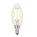 Westinghouse Lighting 3517100 40-Watt Equivalent B11 Dimmable Clear Filament Led Light Bulb, 1 Count (Pack of 1)