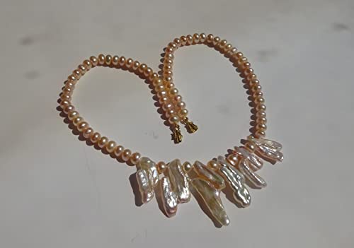 Collier perles de culture d'eau douce, le cadeau idéal grâce aux perles baroques uniques - 4