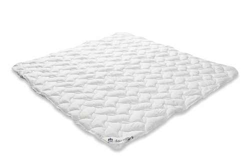 Bettcomfort Spannauflage Lavetta, 200 x 220 cm, weiß