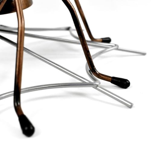Soporte para botellas de vino diseño araña de hierro miniatura 5