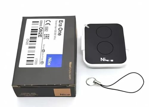Garage Gate Opener Remote Control, 2 Button Transmitter Garage Door Opener Remote Compatible with Nice ERA ONE ERA inti Flor-S, Inti, One, Era Flor