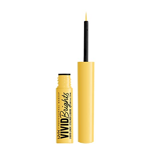 Nyx Professional Makeup Vivid Brights Liquid Liner, Smear-Resistant Eyeliner With Precise Tip - Had Me At Yellow #TOP6