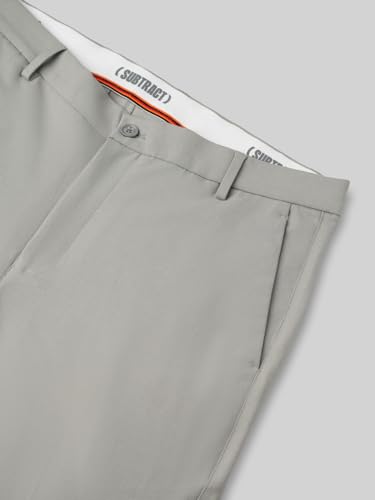 Image of SUBTRACT Slim-Fit Stretchable Lycra Formal Pants for Men with Flexible Waistband | Stylish Men's Wear Trousers for Office or Party |Dress Trouser Pant