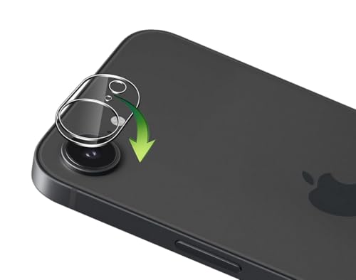 Movilear Protector de Lentes Camara para Apple iPhone 16e 5G, Cristal Templado, Cobertura Total para Lente Trasera PTLE