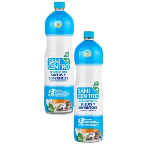 Lote 2 uds Limpiador Concentrado para Suelos y Superficies Sanicentro – Botella 1,5 L x 2
