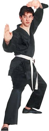 Tiger Claw Karate Uniform 8 Oz Medium Weight Black 100% Cotton