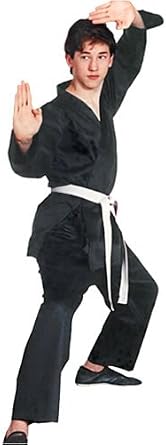 Tiger Claw Karate Uniform 8 Oz Medium Weight Black 100% Cotton