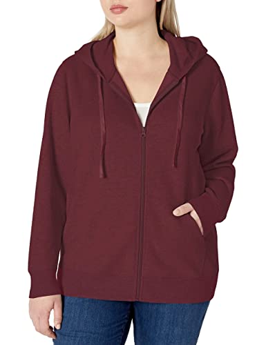 Image of Amazon Essentials Women's Midweight Fleece Full-Zip Hoodie with Drawstring (Available in Plus Size)