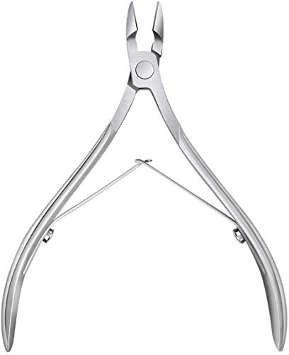 INSGB Cuticle Nipper, Professional Cuticle Cutter, Stainless Steel Cuticle Scissor Trimmer to Remove Dead Skin - Pedicure Manicure Tools Cuticle Clippers for Fingernails and Toenails (Cuticle Nipper)