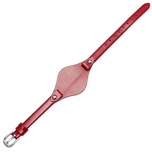 Bracelet de montre en cuir authentique rouge 8mm pour femme Fossil ES