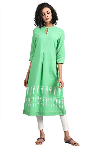 Image of W for Woman Women's Cotton Straight Kurta