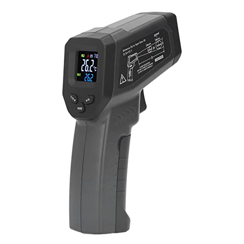 Infrared Thermometer Temperature Gun, Cooking Infrared Thermometer, Handheld Heat Thermometer Digital Backlit LCD Display -58? to 716? for Food Processing, Industrial Equipment, Pool