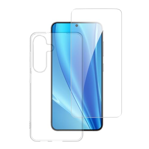 Juego de protección 360° para Samsung Galaxy S25 cristal templado antiarañazos 9H