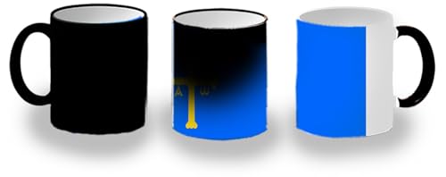 MERCHANDMANIA Taza Mágica bandera de asturias españa comunidad autonoma magic mug